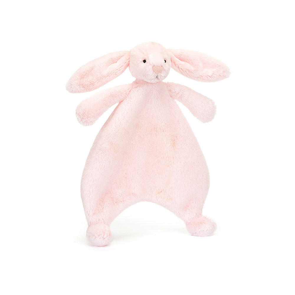 Jellycat Bashful Pink Bunny Comforter - front view