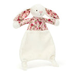 Jellycat Blossom Cream bunny 'Berry' Comforter - front view