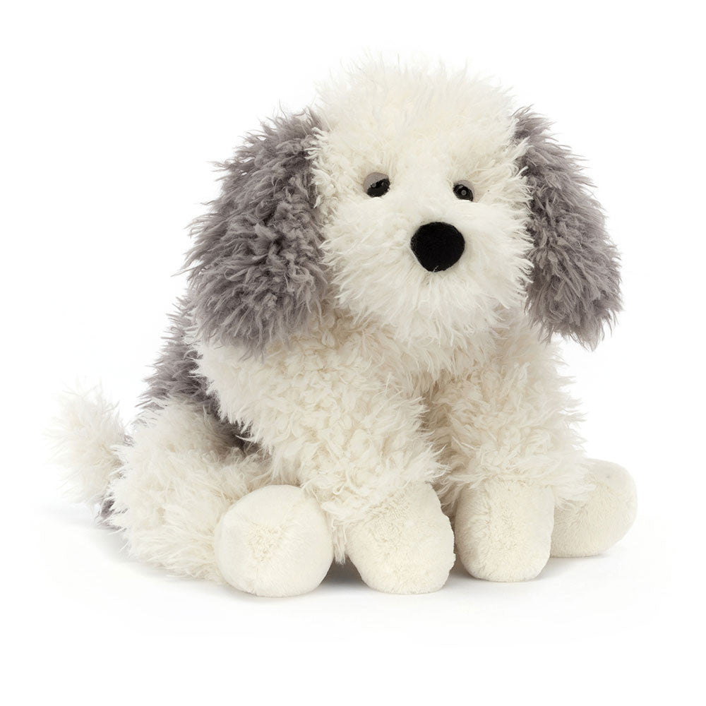 Jellycat Floofie Sheepdog - front view