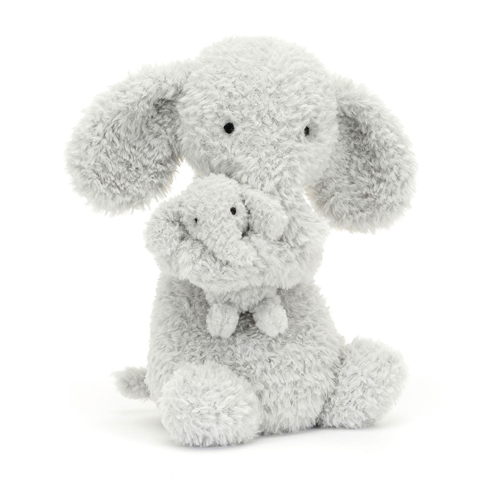 Jellycat Huddles Grey Elephant - front view