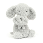 Jellycat Huddles Grey Elephant - front view