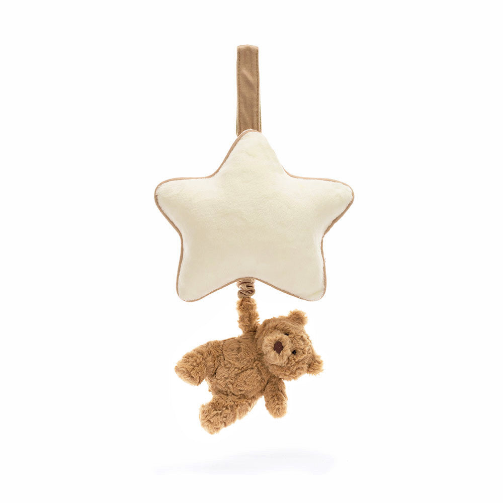 Jellycat Bartholomew Bear Music Pull - front view