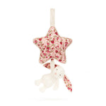 Jellycat Blossom Cream Bunny 'Berry' Musical Pull - front view