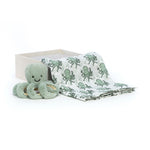 Jellycat Odell Octopus Gift Set Green - front view