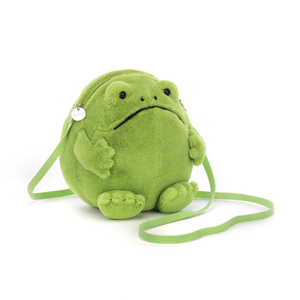 Jellycat Ricky Rain Frog Bag - front view