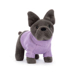 Jellycat Sweater French Bulldog Purple - front view