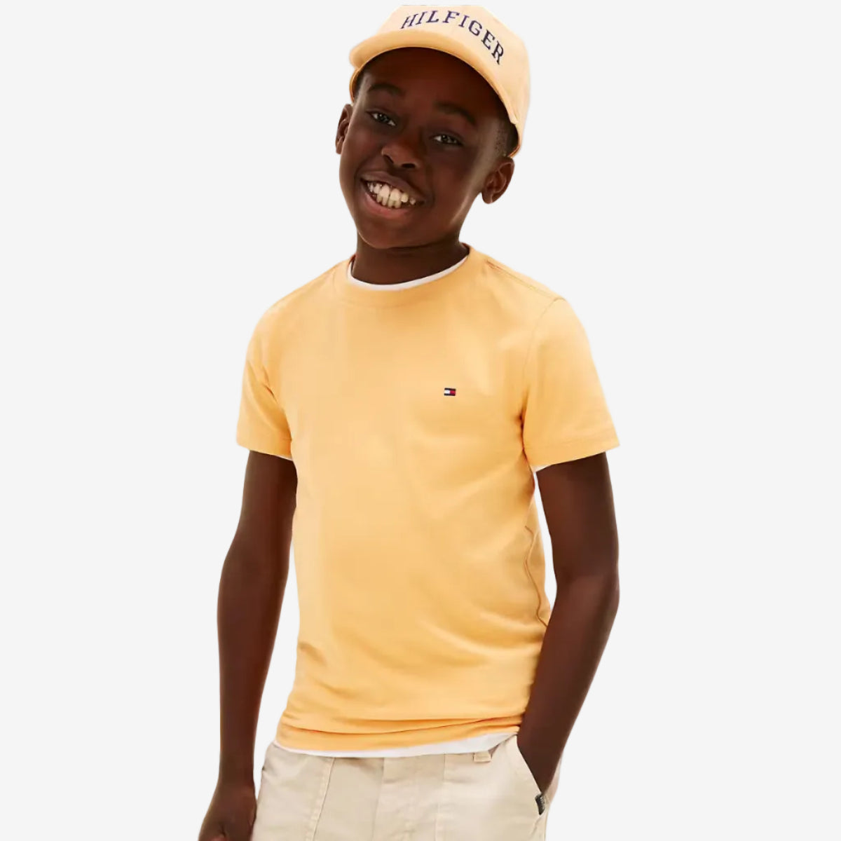Tommy Hilfiger Orange Essential T-Shirt | Casa Childrenswear