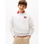 Logo Flag Relaxed Crew Sweatshirt