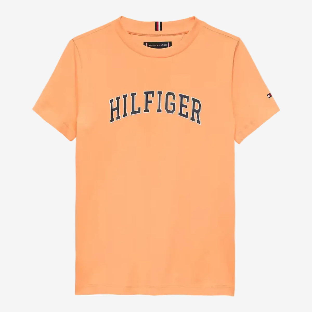 Tommy Hilfiger Boys Orange Varsity Print T-Shirt | Casa Childrenswear