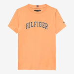 Tommy Hilfiger Boys Orange Varsity Print T-Shirt | Casa Childrenswear