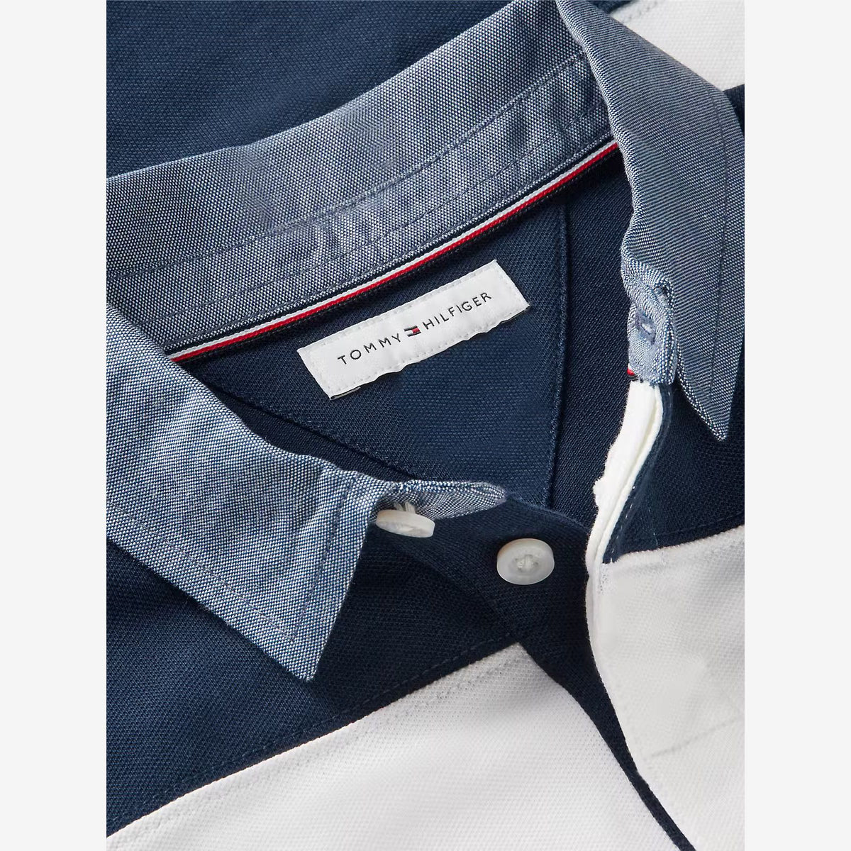 Boys Blue Striped Polo
