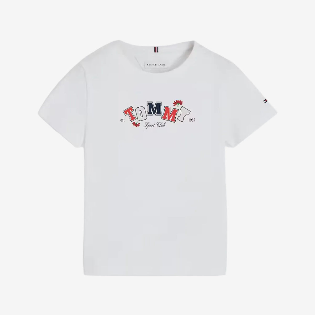 Tommy Hilfiger Baby White Print T-Shirt - front view