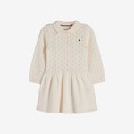 Baby Girls Ivory Cable Dress