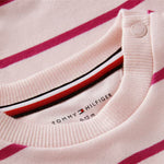Tommy Hilfiger Baby Girls Pink Striped Tracksuit Set - joggers view