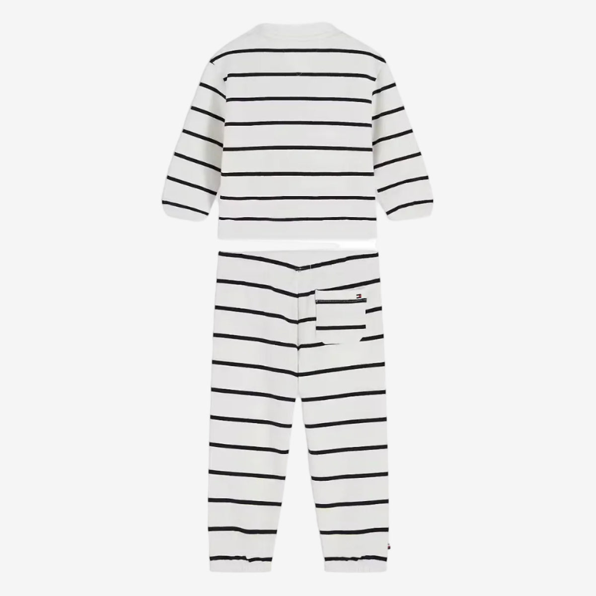 Tommy Hilfiger Baby Off White Tracksuit Set - jacket front view