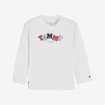 Tommy Hilfiger Baby White Long Sleeve T-Shirt - front view