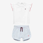 Tommy Hilfiger Baby Girls Short & T-Shirt Set | Casa Childrenswear