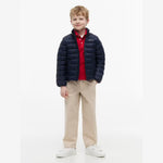 Boys Navy Light Down Jacket