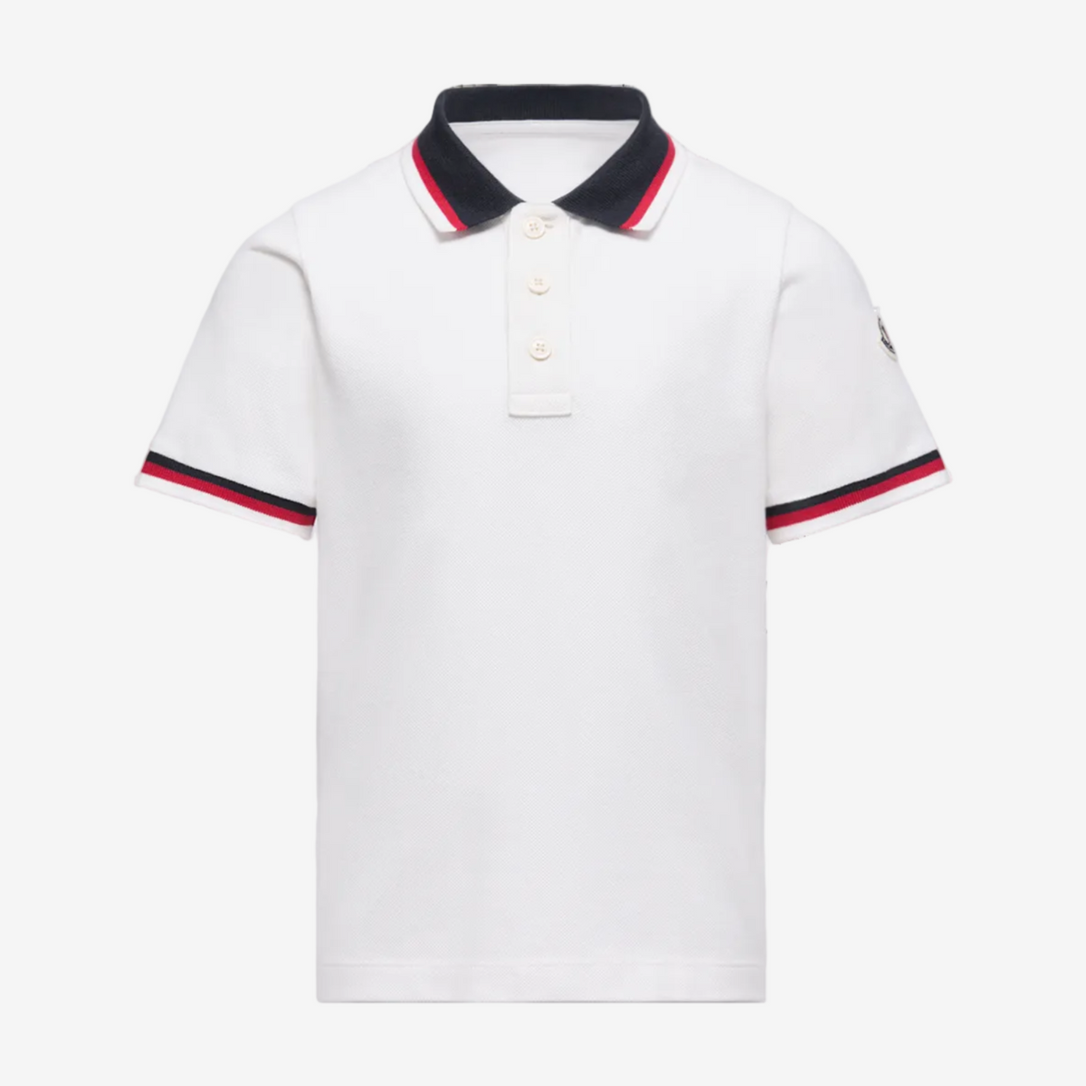 Moncler Enfant Boys White Polo Shirt | Casa Childrenswear