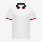 Moncler Enfant Boys White Polo Shirt | Casa Childrenswear