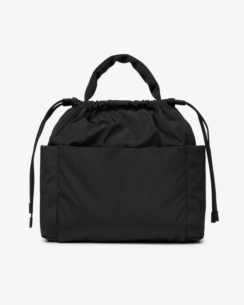 Luna Black Drawstring Tote