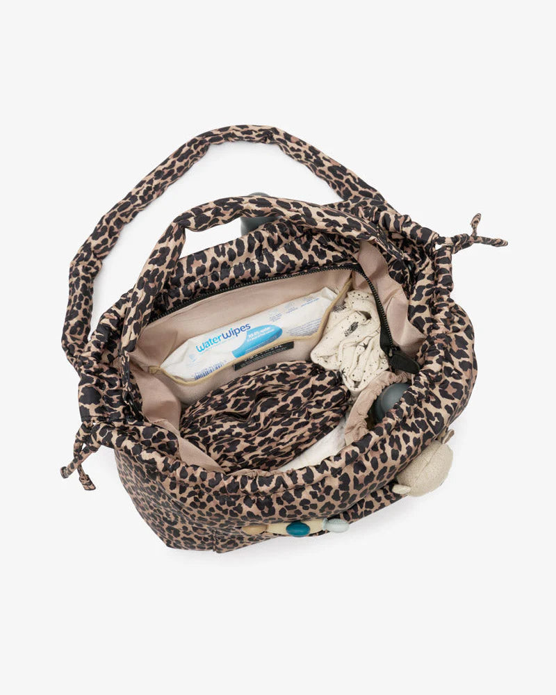 Tiba + Marl Luna Leopard Drawstring Tote | Casa Childrenswear