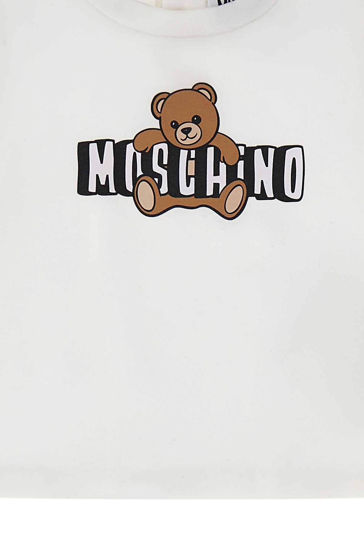 Moschino Baby Girls White & Yellow Cotton Short Set | Casa Childrenswear