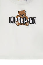 Moschino Baby Girls White & Yellow Cotton Short Set | Casa Childrenswear