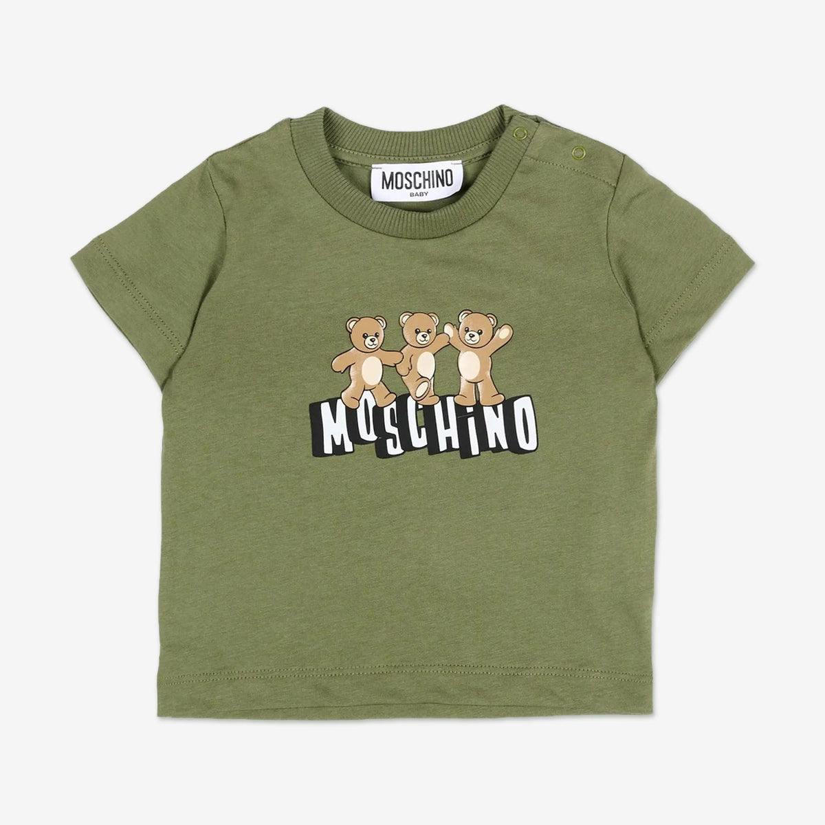 Moschino Baby Boys 3 Bear Green Short Set | Casa Childrenswear