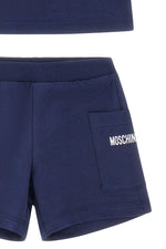 Moschino Baby Boys Navy Cotton T-Shirt and Short Set | Casa Childrenswear