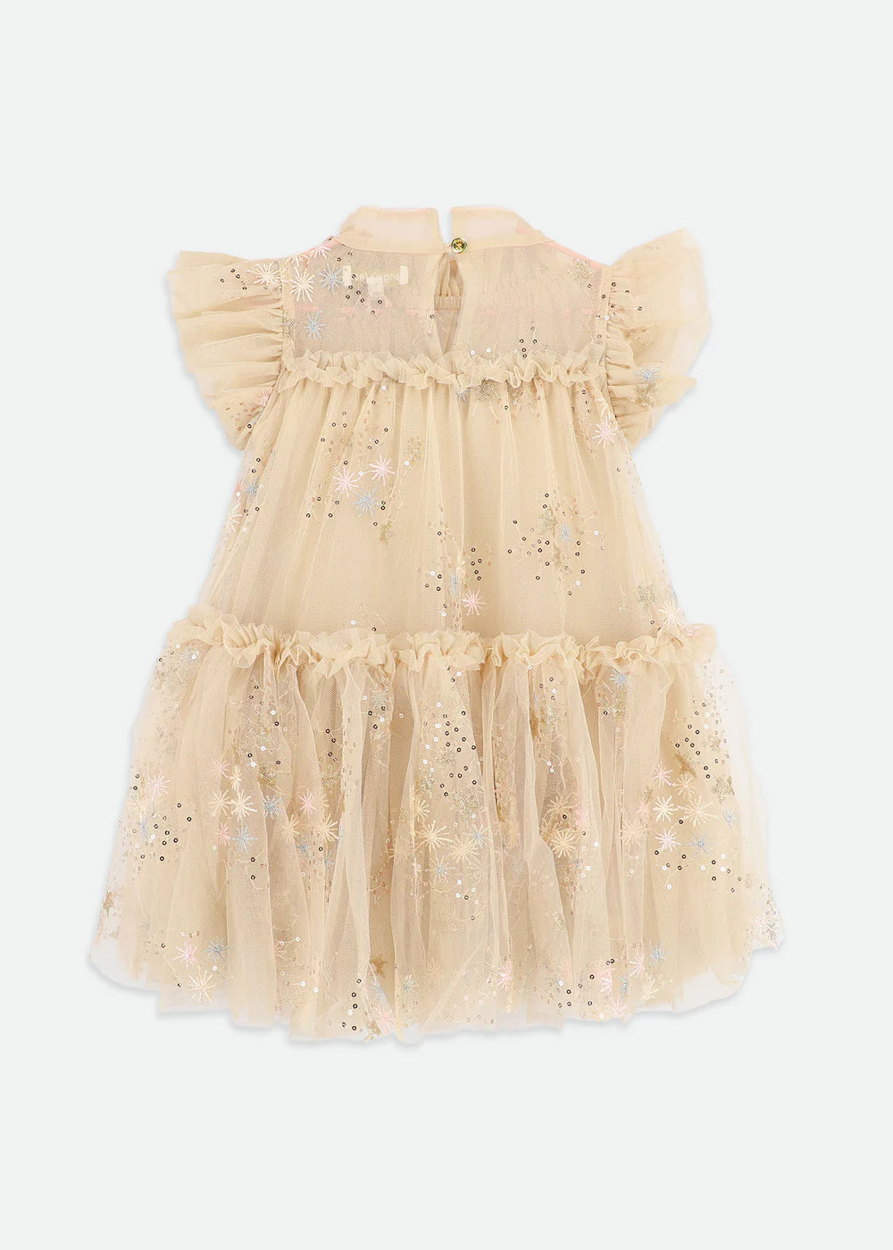 Marietta Multi Glitter Star Dress Gold