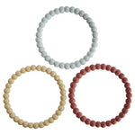 Mushie Pearl Teether Bracelets 3-Pack 6 | Casa Childrenswear