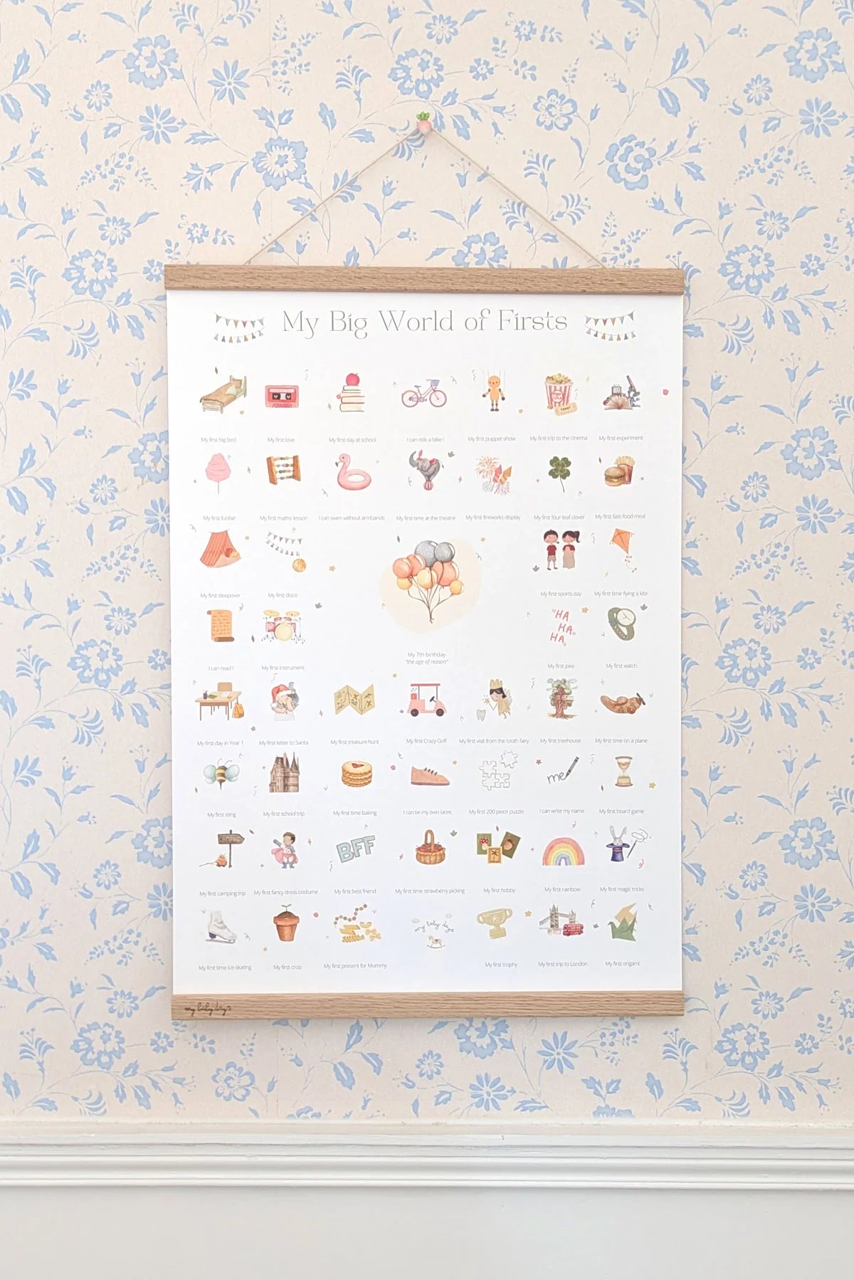 My Baby Days 'My Big World of Firsts' Print | Casa Childrenswear