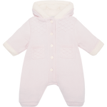 Kirsten Pink Fur Trim Pramsuit