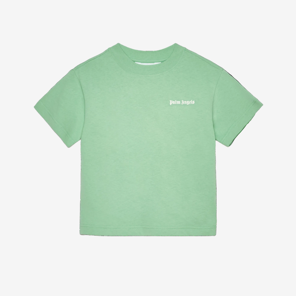 Palm Angels Boys Soft Green Small Logo T-Shirt | Casa Childrenswear