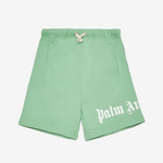 Palm Angels Boys Soft Green Logo Sweat Short | Casa Childrenswear