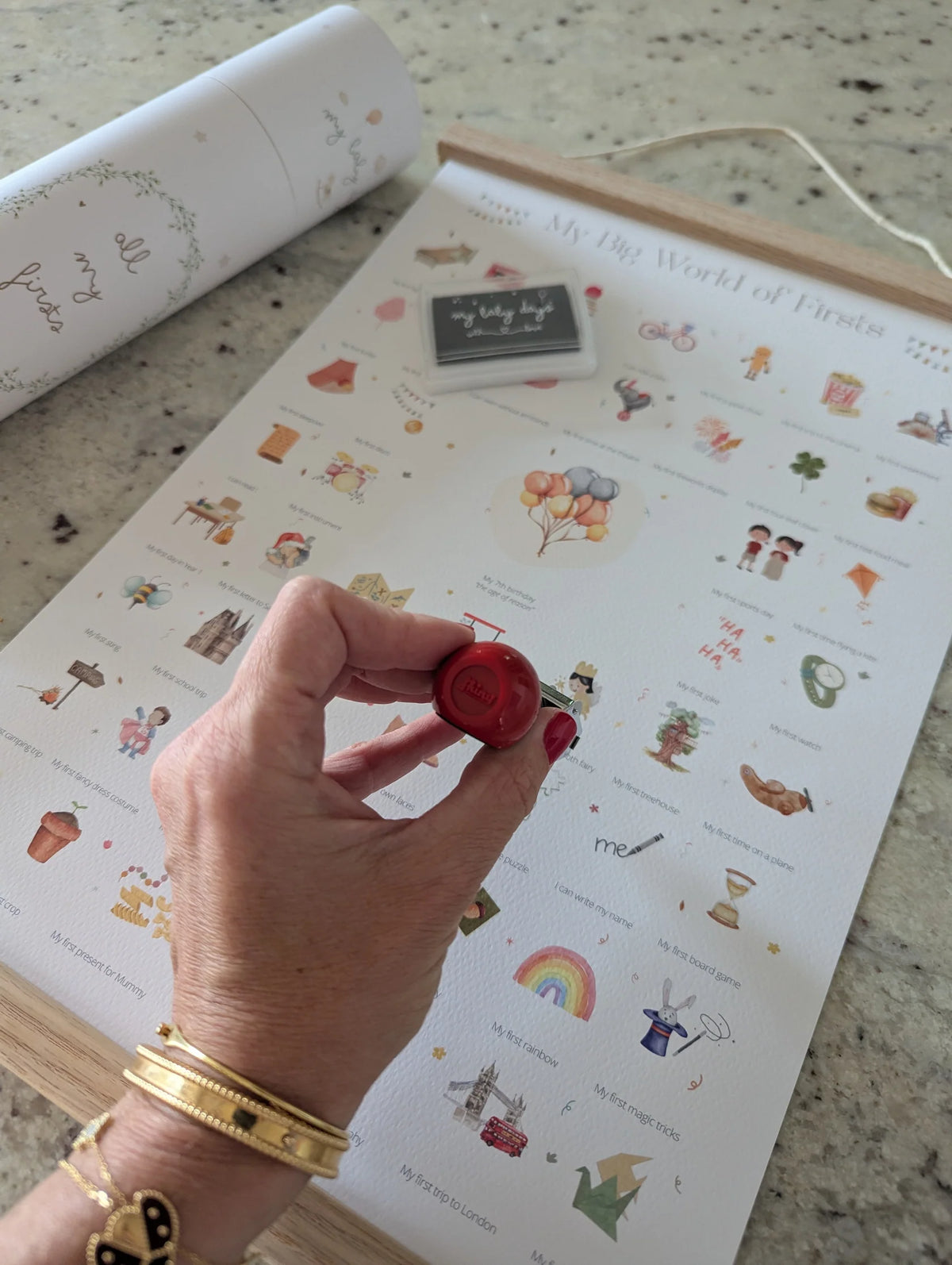 My Baby Days 'My Big World of Firsts' Print | Casa Childrenswear