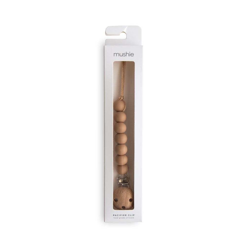 Mushie Pacifier Clips - Halo Stone | Casa Childrenswear