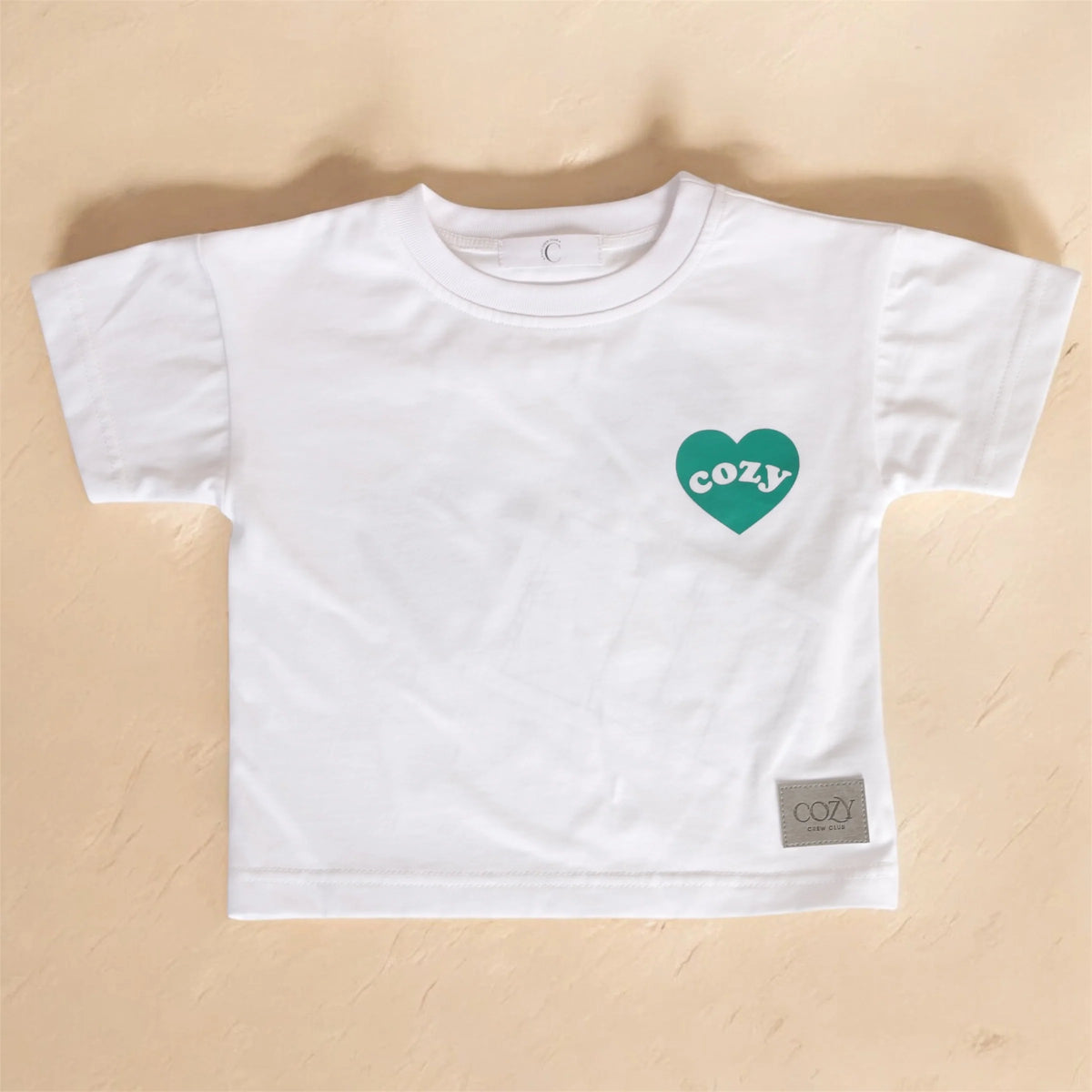 Cozy Crew Club Graphic Green Heart Tee | Casa Childrenswear