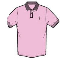 Interlock Jersey Polo Shirt Pink