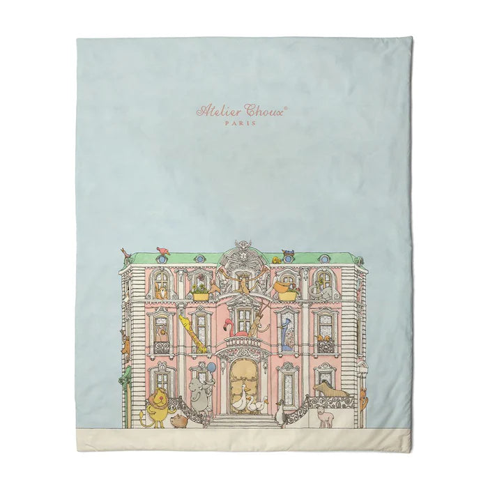 Reversible Carousel Pink Multi Quilt (100cm x 130cm)