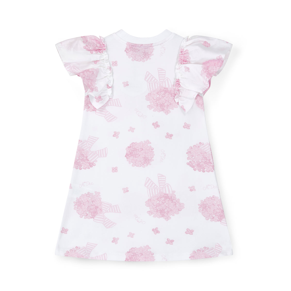 Cali White Sweat Dress with Bow