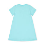 Evangeline Turquoise Heart T-Shirt Dress