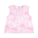 A Dee Ruby Bow Print Poplin Short Set | Casa Childrenswear