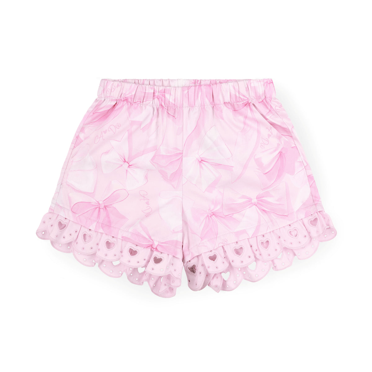 A Dee Ruby Bow Print Poplin Short Set | Casa Childrenswear