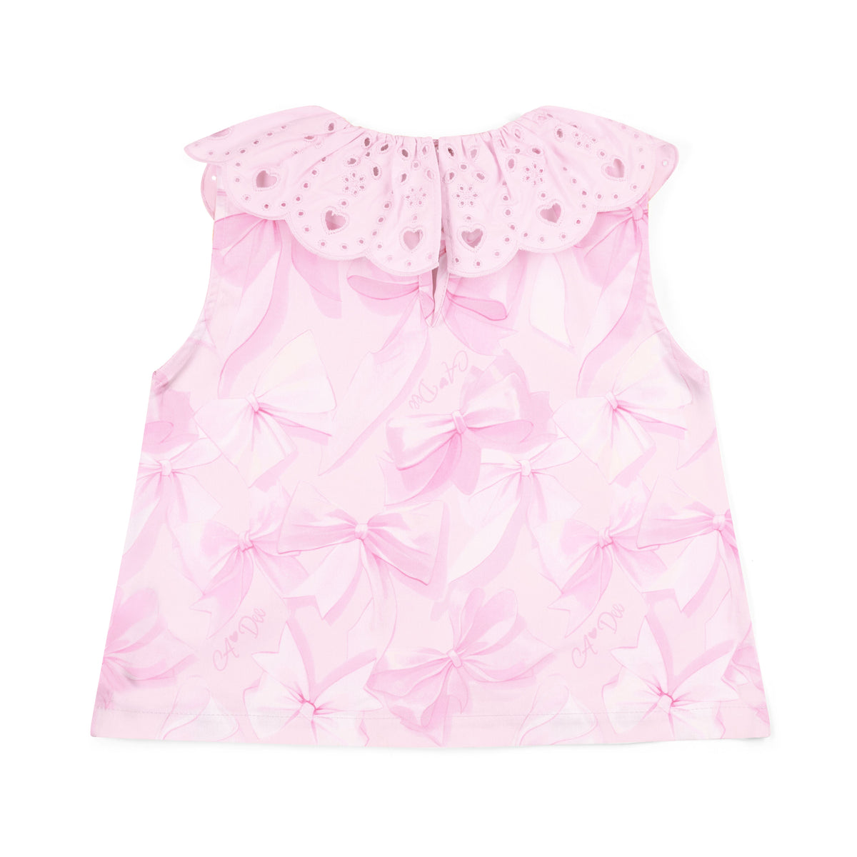 A Dee Ruby Bow Print Poplin Short Set | Casa Childrenswear