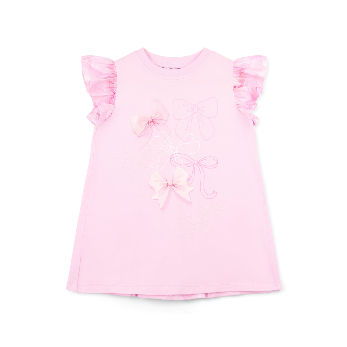 A Dee Ria Bow Print Legging Set with Bow | Casa Childrenswear