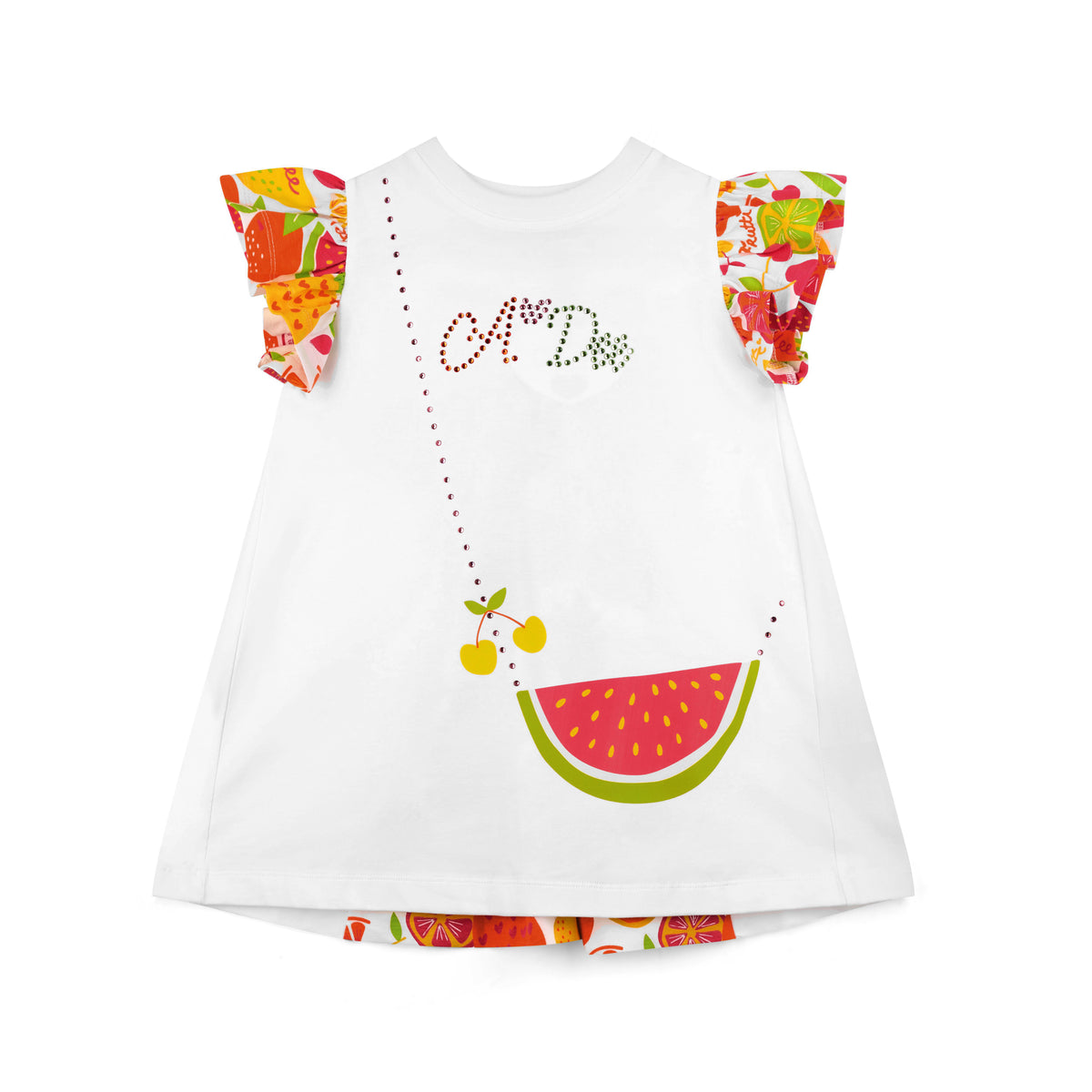 A Dee True Tutti Frutti Print Handbag Legging Set | Casa Childrenswear