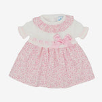 Sardon Baby Girls Rose Print Knit Dress | Casa Childrenswear