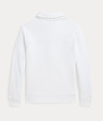 Half-Zip Collared Sweatshirt White